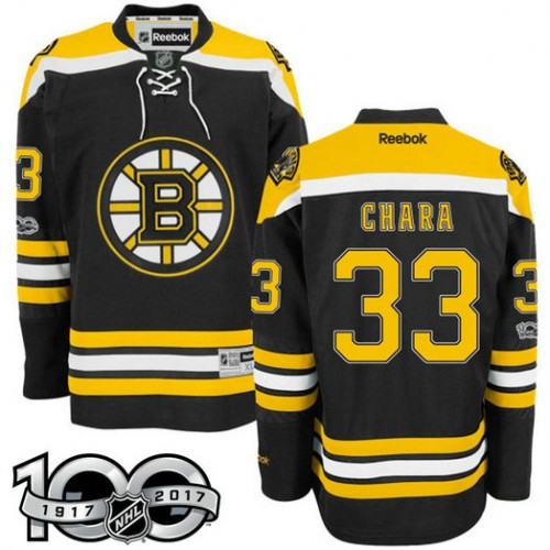 #33 Zdeno Chara Black 2017 Anniversary Patch Player Jersey