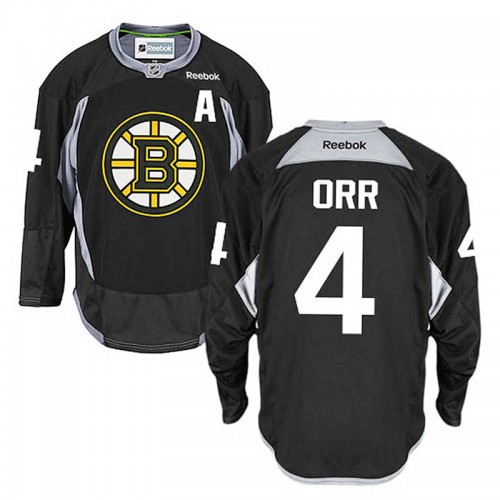 Bobby Orr #4 Black Practice Jersey