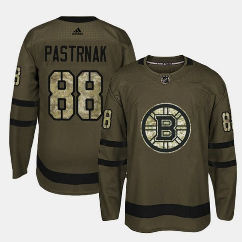 #88 Camo Salute To Service David Pastrnak Jersey