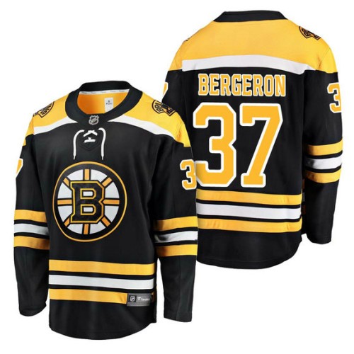 #37 Breakaway Player Patrice Bergeron Jersey Black