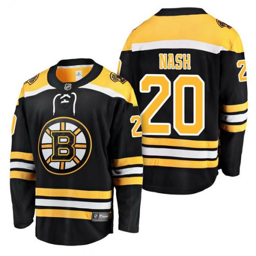 #20 Breakaway Player Riley Nash Jersey Black