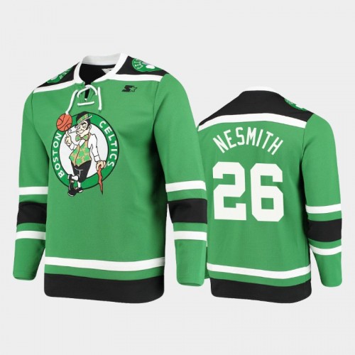 Men's Boston Celtics #26 Aaron Nesmith Pointman Hockey Kelly Green Fashion Jersey