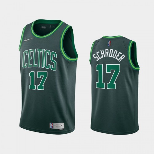 Dennis Schroder Men #17 Earned Edition 2021 Trade Green Jersey