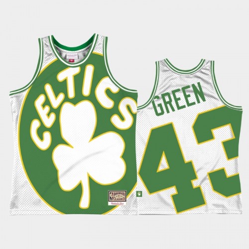 Boston Celtics #43 Javonte Green White Big Face 2.0 Jersey