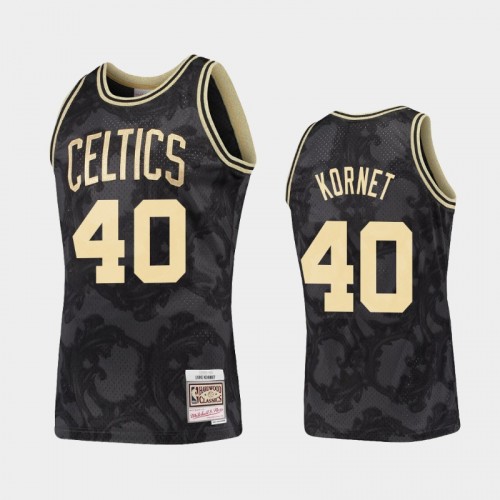 Boston Celtics #40 Luke Kornet Gold Toile Jersey