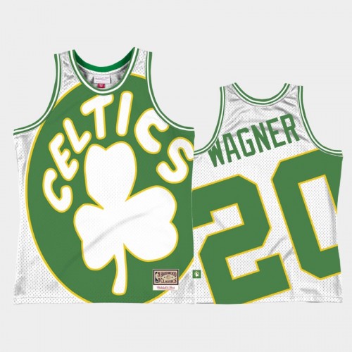 Boston Celtics #20 Moritz Wagner White Big Face 2.0 Jersey