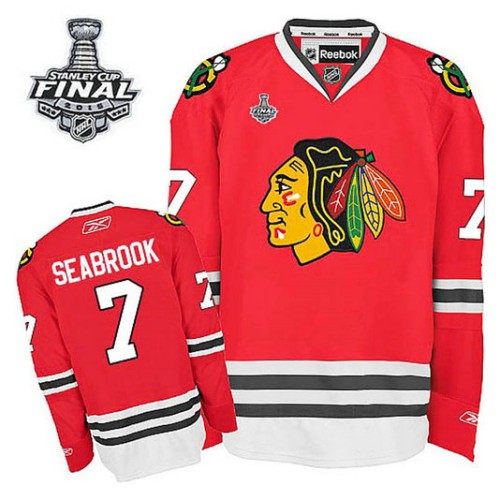 Brent Seabrook #7 Red 2015 Stanley Cup Home Jersey