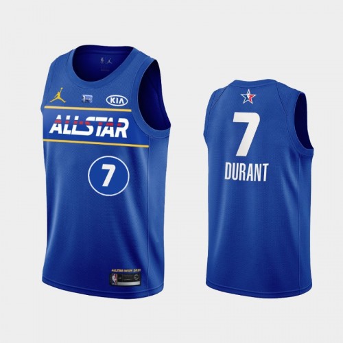 Men's Kevin Durant #7 2021 NBA All-Star Eastern Blue Jersey