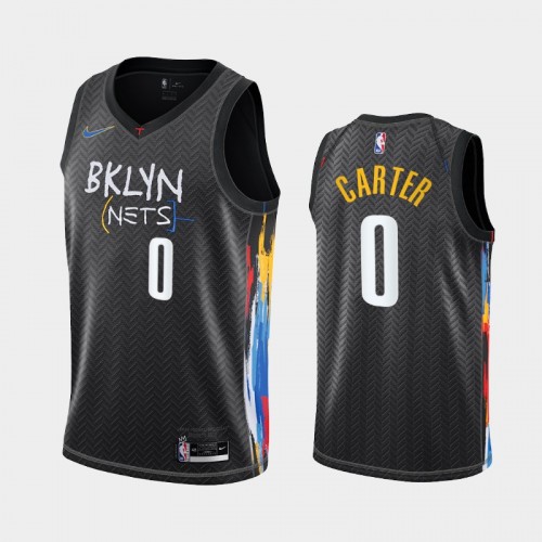Brooklyn Nets Jevon Carter Men #0 City Edition Black Jersey