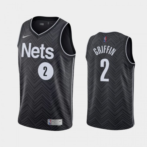 Men's Brooklyn Nets #2 Blake Griffin 2021 Earned Black Jersey