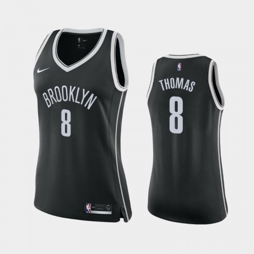Brooklyn Nets Cameron Thomas Women #8 Icon Edition Black Jersey