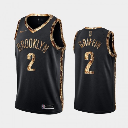 Brooklyn Nets Blake Griffin Men #2 Real Python Skin Black 2021 Exclusive Edition Jersey