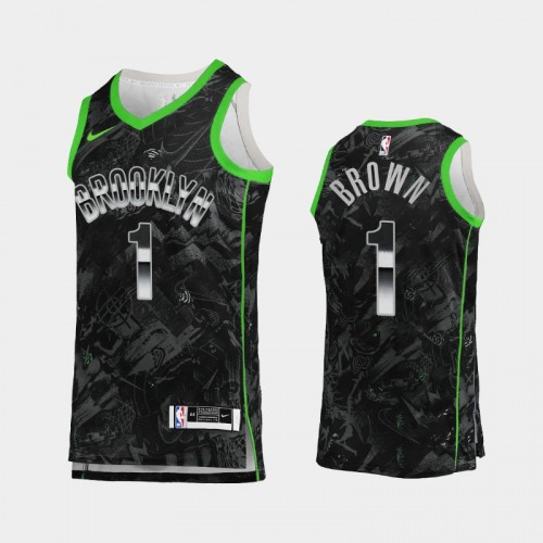 Men's Brooklyn Nets Bruce Brown Select Series Black Jersey