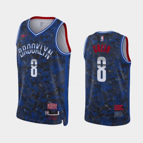 Men's Brooklyn Nets Jeff Green Select Series Blue Jersey