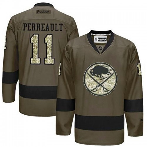 Gilbert Perreault #11 Green Camo Player Jersey
