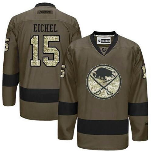 Jack Eichel #15 Green Camo Player Jersey