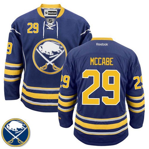 Jake McCabe #29 Navy Blue Home Premier Jersey