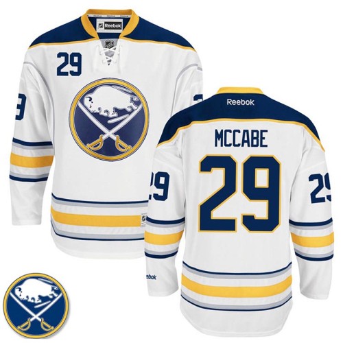 Jake McCabe #29 White Away Premier Jersey