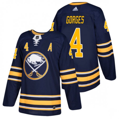 #4 Josh Gorges Navy 2018 New Season Home Authentic Jersey