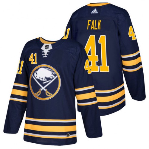 #41 Justin Falk Navy 2018 New Season Home Authentic Jersey