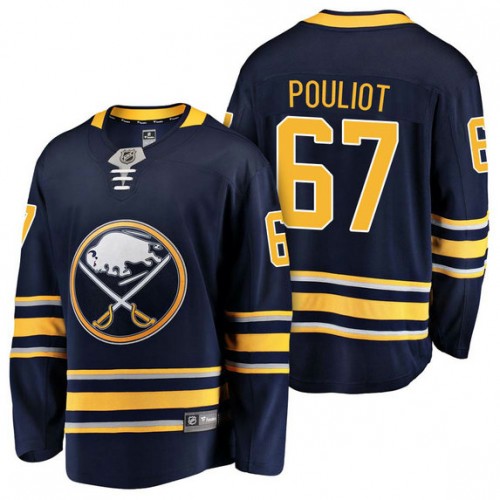 #67 Breakaway Player Benoit Pouliot Jersey Navy