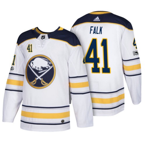 #41 Justin Falk White 2018 New Season Team Road Jersey