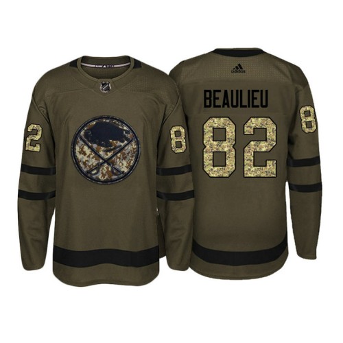 #82 Nathan Beaulieu Camo Salute To Service Jersey