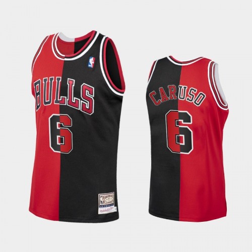 Chicago Bulls #6 Alex Caruso Men Split Edition HWC Limited Red Black Jersey