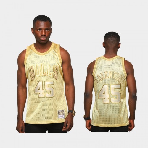 Limited Gold Chicago Bulls #45 Denzel Valentine Midas SM Jersey