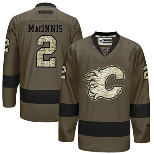 Al MacInnis #2 Green Camo Player Jersey