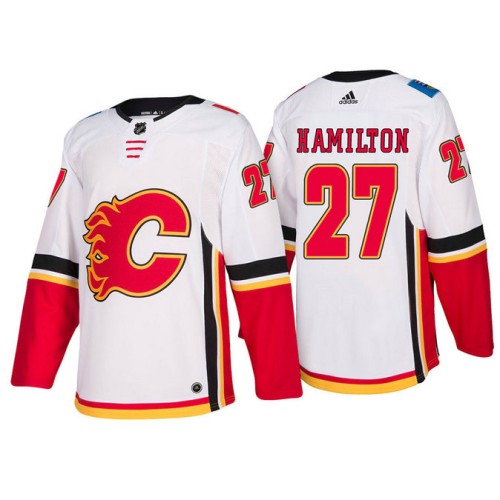 #27 Dougie Hamilton White 2017-2018 Season Away Jersey
