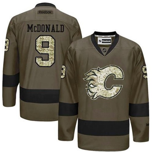 Lanny McDonald #9 Green Camo Player Jersey