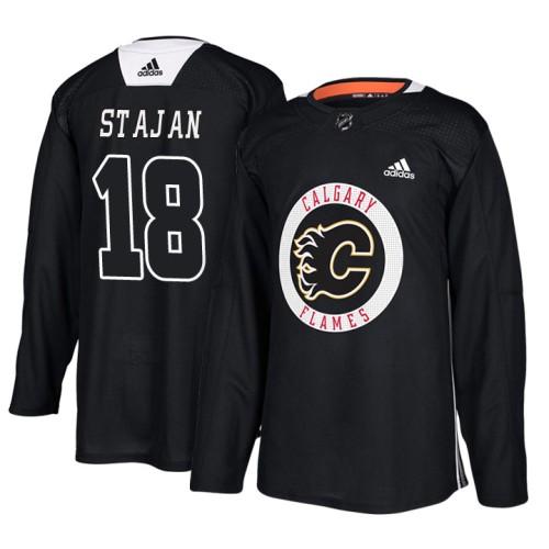 #18 Black New Season Practice Matt Stajan Jersey