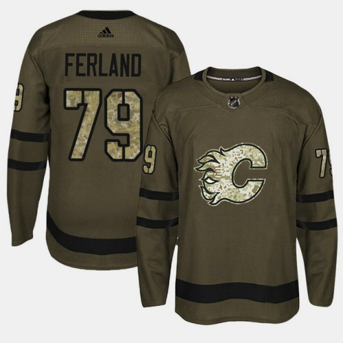 #79 Camo Salute To Service Micheal Ferland Jersey