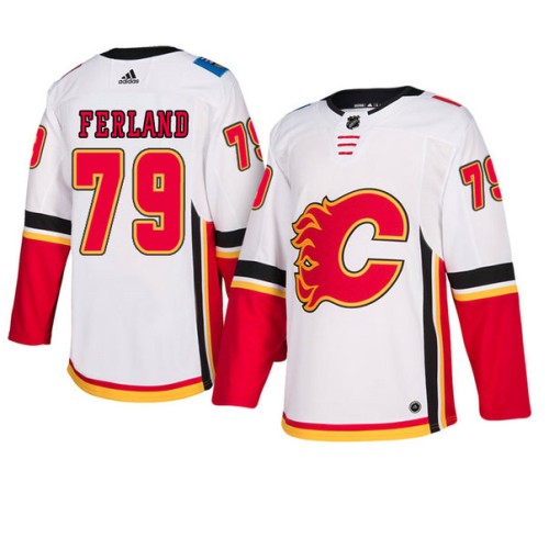 #79 White Authentic Away Micheal Ferland Jersey