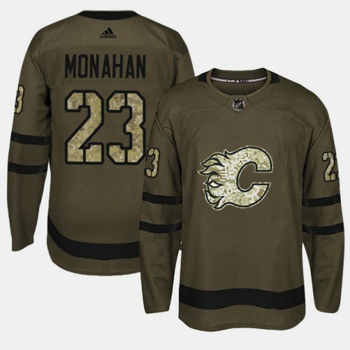 #23 Camo Salute To Service Sean Monahan Jersey