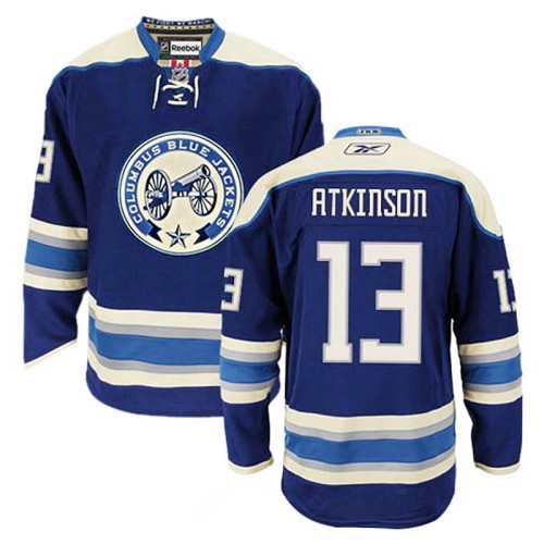 Cam Atkinson #13 Navy Blue Alternate Jersey