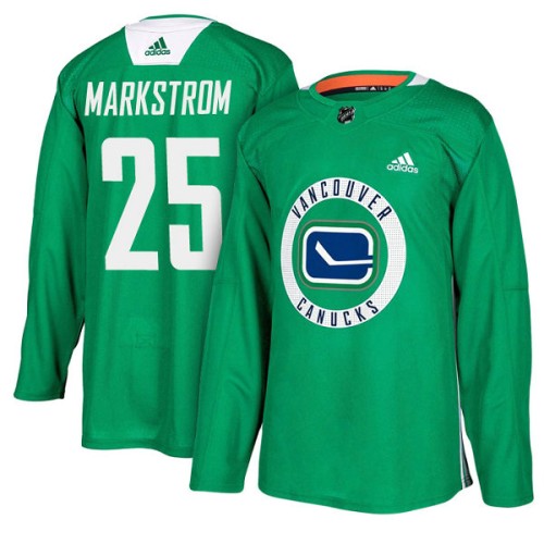 #25 Jacob Markstrom Green Practice Jersey