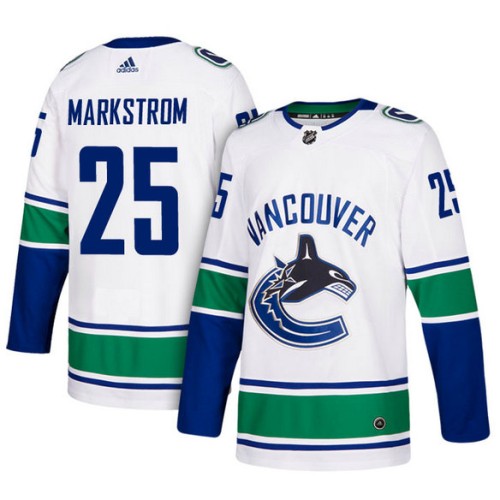 #25 Jacob Markstrom White Away Jersey