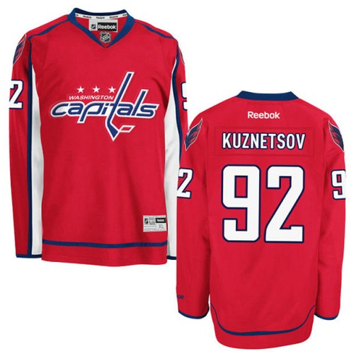 Evgeny Kuznetsov #92 Red Home Premier Jersey