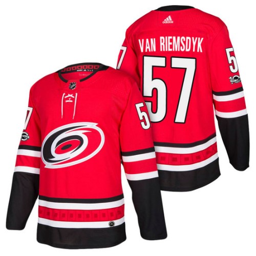 #57 Trevor Van Riemsdyk Red 2018 New Season Home Authentic Jersey