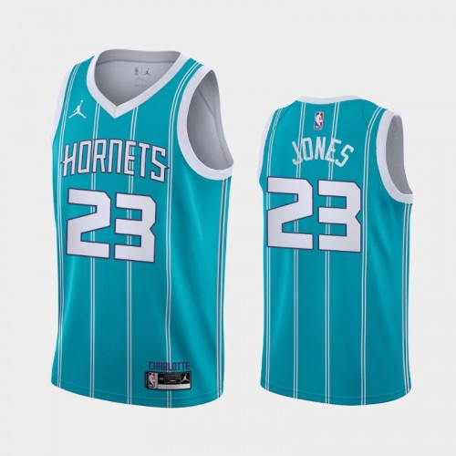 Charlotte Hornets Kai Jones Men #23 Icon Edition Teal Jersey