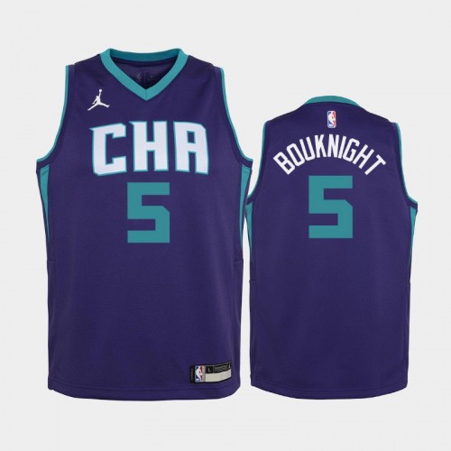 Charlotte Hornets James Bouknight 2021 Statement Edition Purple 2021 NBA Draft Jersey
