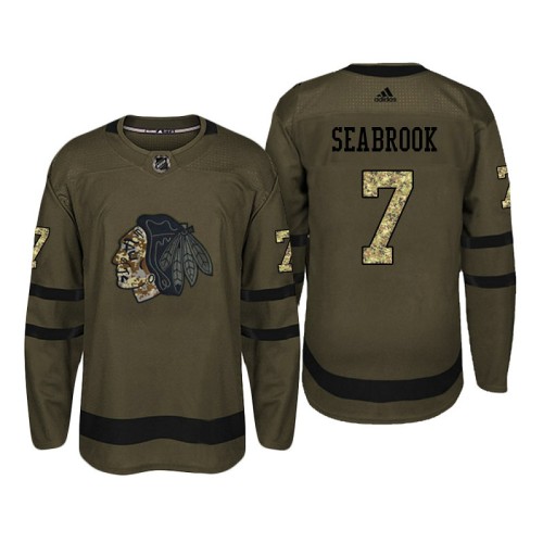 #7 Brent Seabrook Camo Salute To Service Jersey