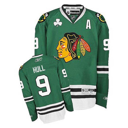 Bobby Hull #9 Green Premier Jersey
