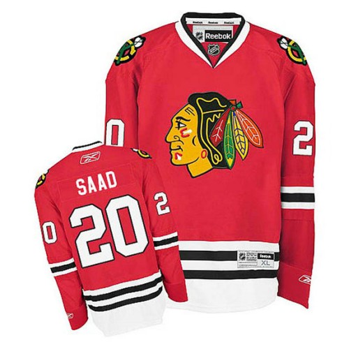 Brandon Saad #20 Red Home Jersey