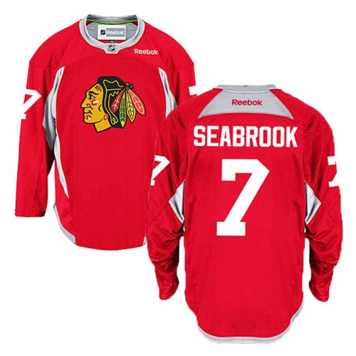 Brent Seabrook #7 Red Practice Jersey