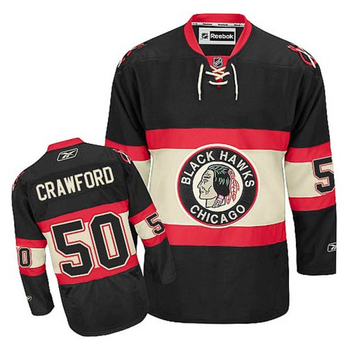 Corey Crawford #50 Black Alternate Jersey