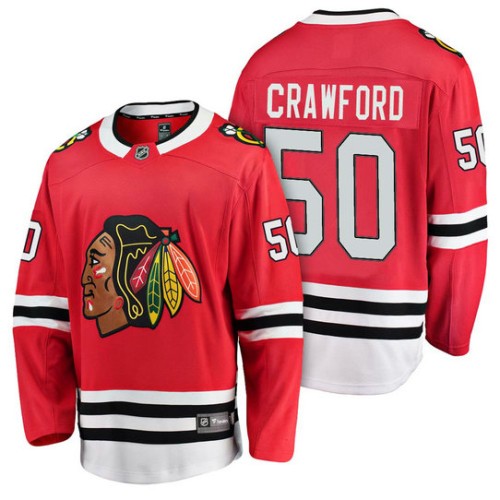 #50 Breakaway Player Corey Crawford Jersey Red