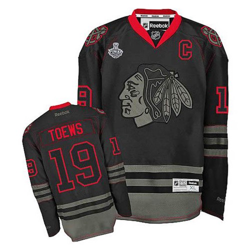 Jonathan Toews #19 Black Premier Jersey